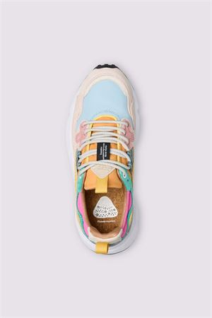 Sneakers in suede e tessuto tecnico Rosa, Celeste 2017817011I25 FLOWER MOUNTAIN | Sneaker | 2017817011I25